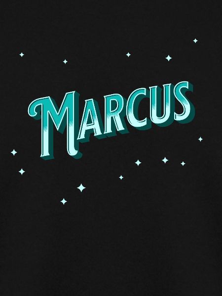 Marcus' name personalized