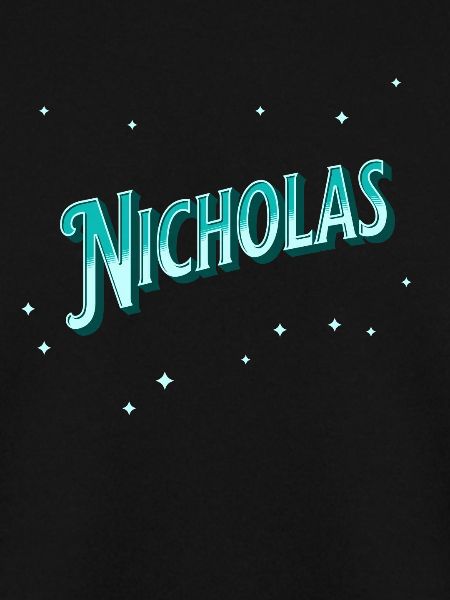 Nicholas' name personalized