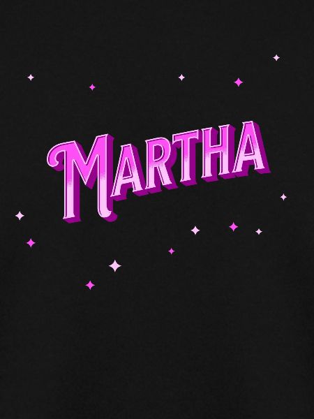 Martha's name personalized