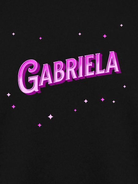 Gabriela's name personalized