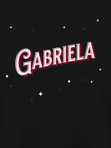 Gabriela's name personalized
