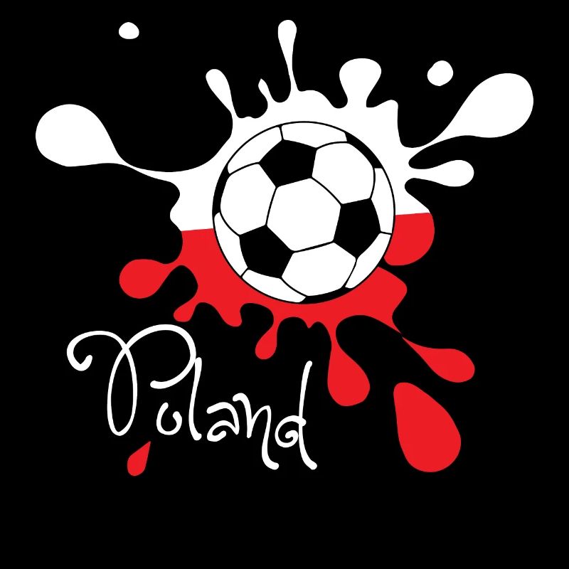 Football Pologne Couleur splash Coupe du monde WC Coupe du monde