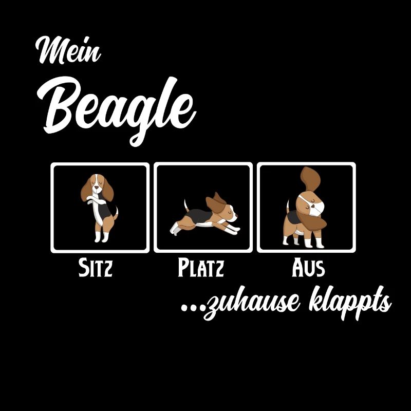 Mein Beagle zuhause klappts, lustiges Hunde Tee