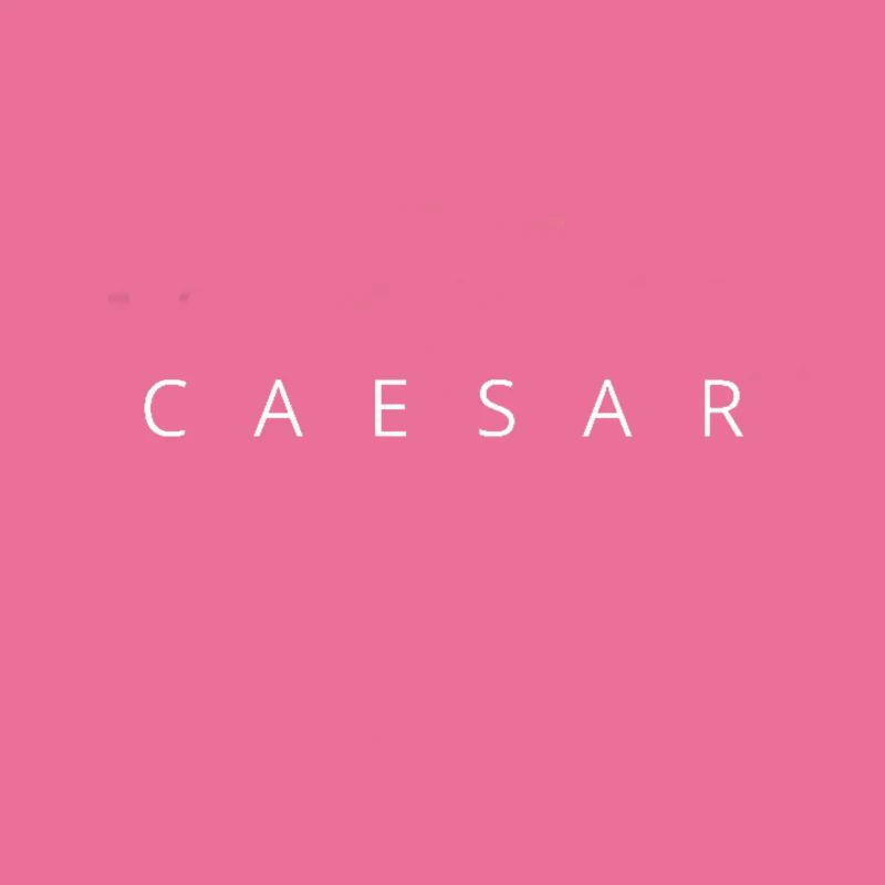 Caesar Lettering White Gift Idea