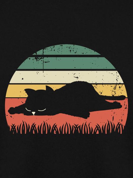 Retro Cat Sunset