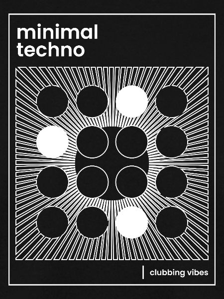Conception minimale de l’affiche techno