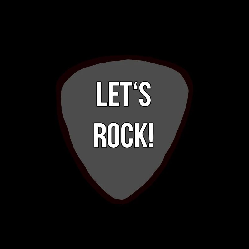 Lets Rock guitar pick