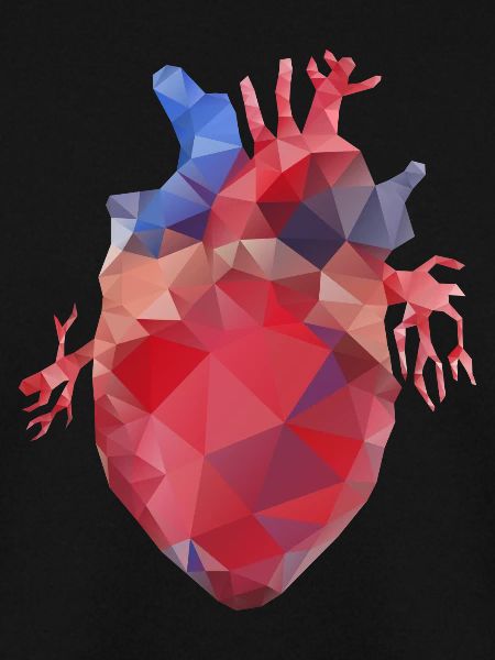 Heart low poly