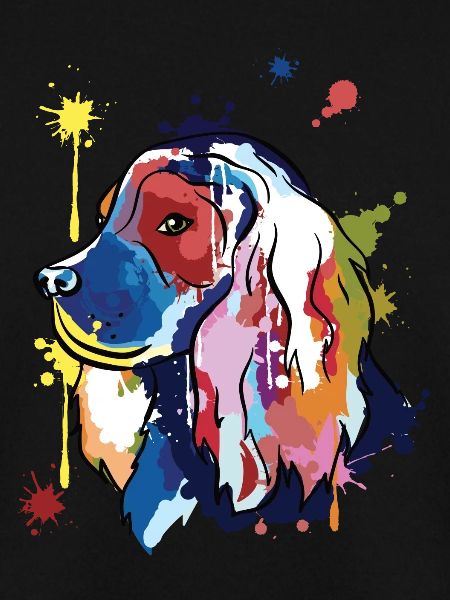Cocker spaniel - bunte Illustration