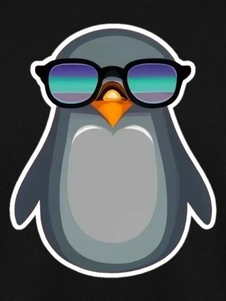 Pinguin-Klasse mit Sonnenbrille