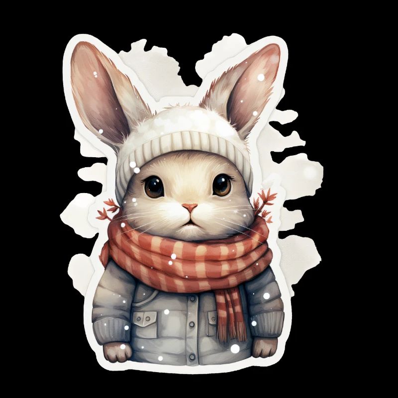 Hasen Fellnase im Winter