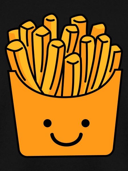 french fries smile