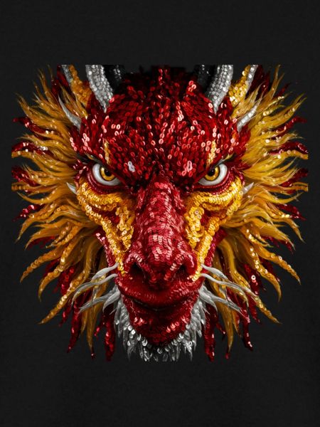 Mesmerizing Sequin Dragon