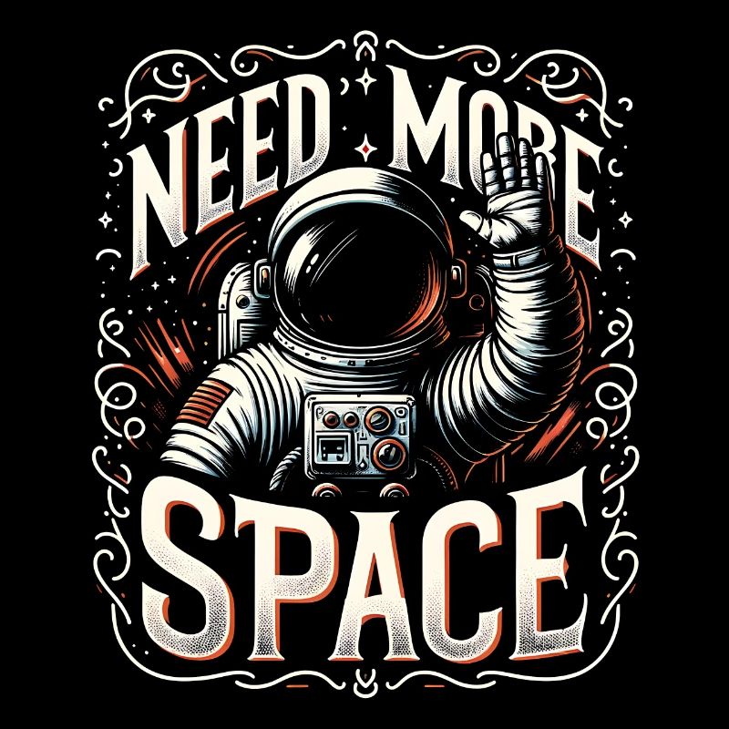 J'ai besoin de plus d'espace et de vagues d'astronautes