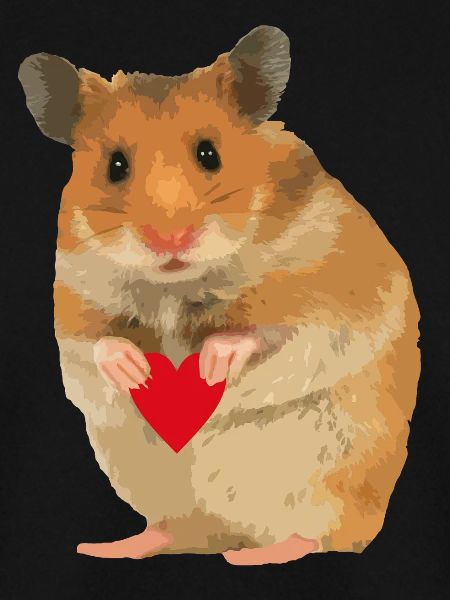 Hamster Menno mit Herz