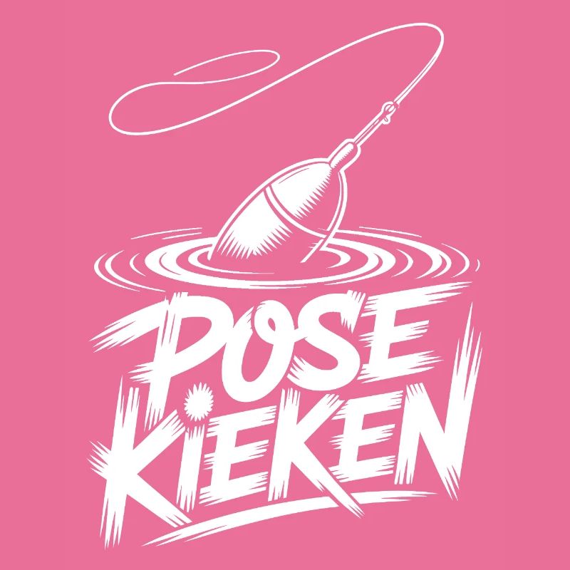Angeln Spruch Pose
