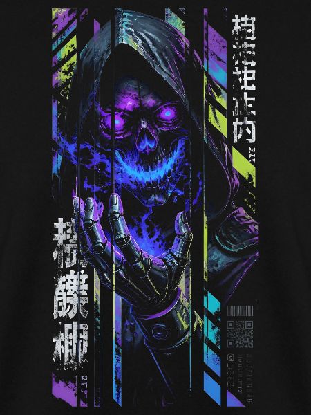 Reaper Neon-Holografieschädel – Halloween