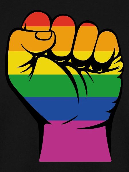 Faust im Regenbogendesign - Geschenk