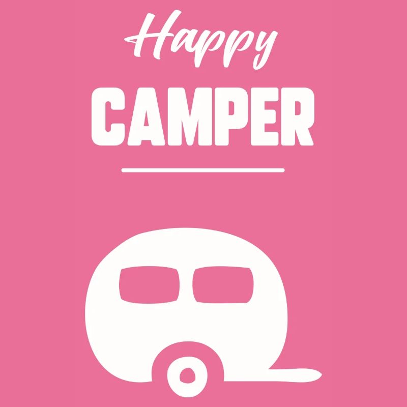 Glücklicher Camper