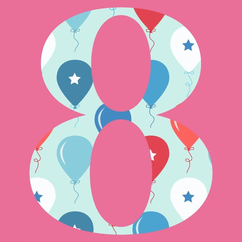 8th anniversary balloon
