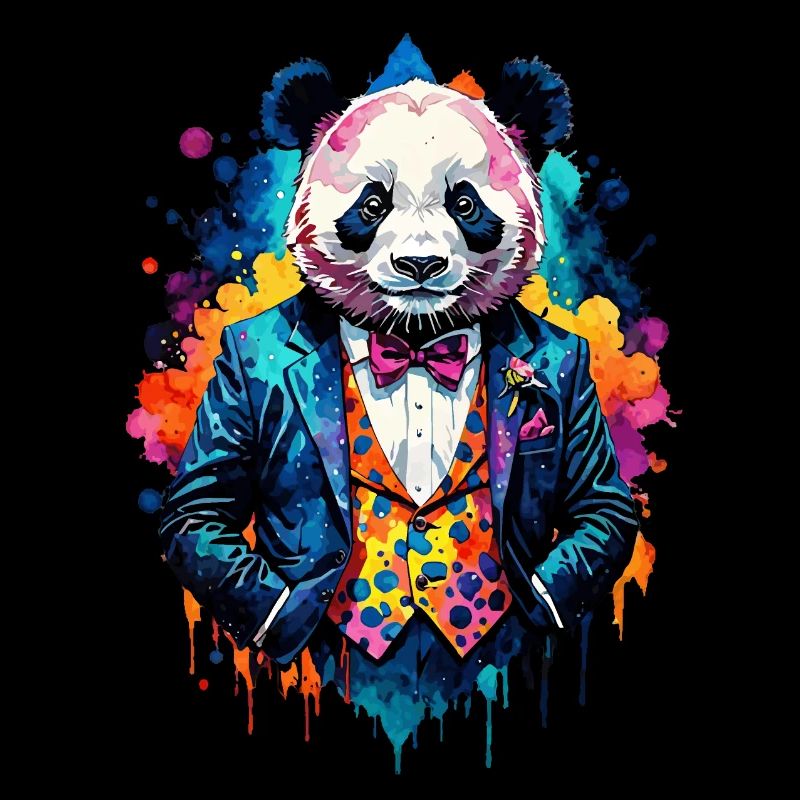 Panda im Anzug