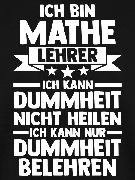 Mathelehrer Beruf Mathematik Geschenk