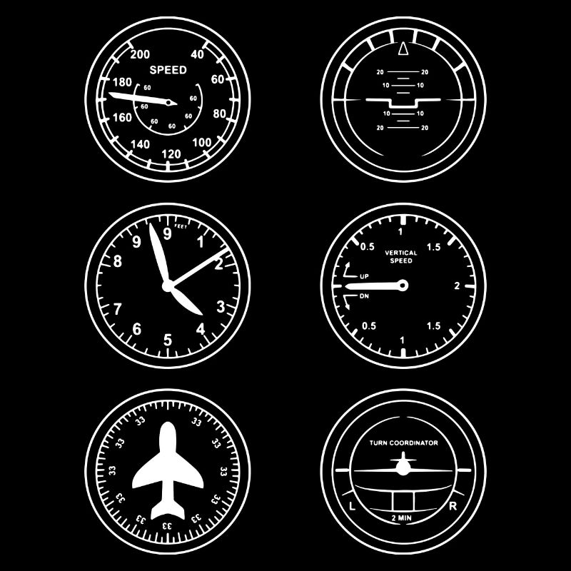 Flugzeug Instrumente