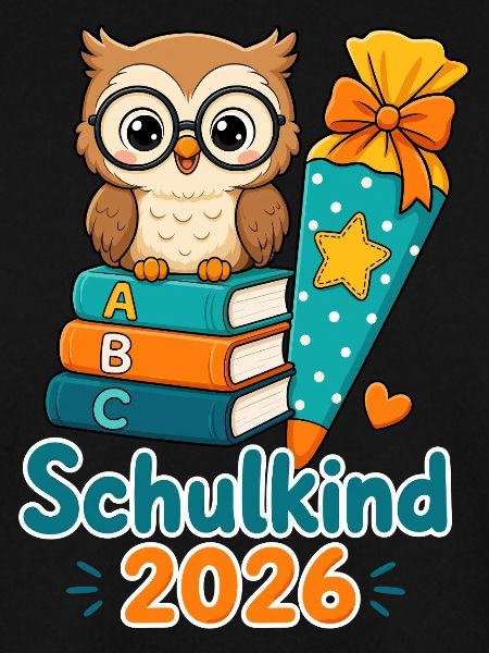 Schulkind Eule 2026 Lernfreude