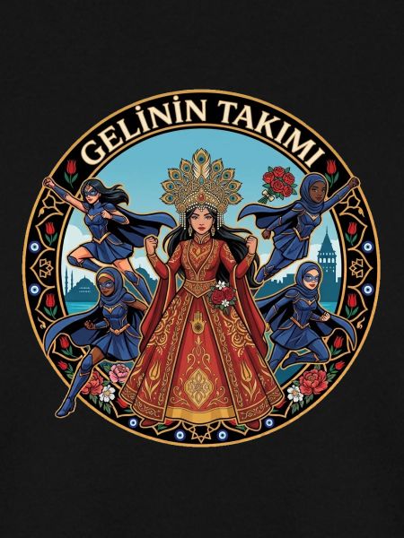 Brautkönigin mit Tänzern