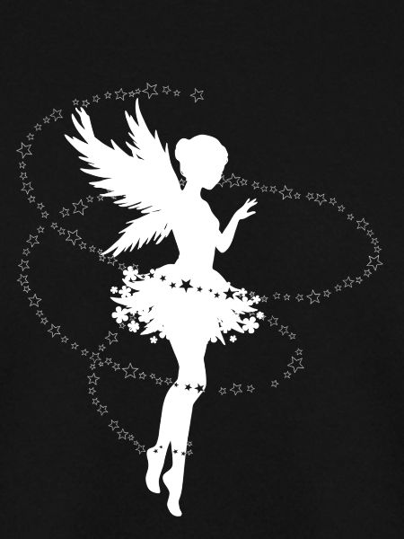 Elven silhouette with star spiral