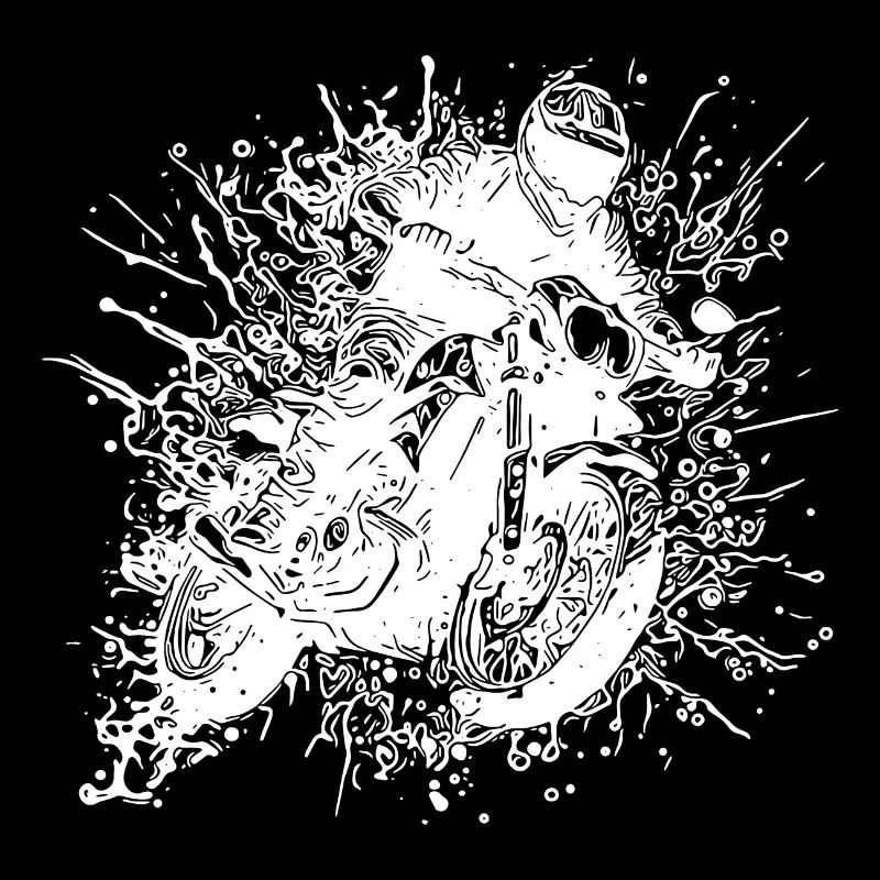 Motorcycle Racing Jump Splash Style