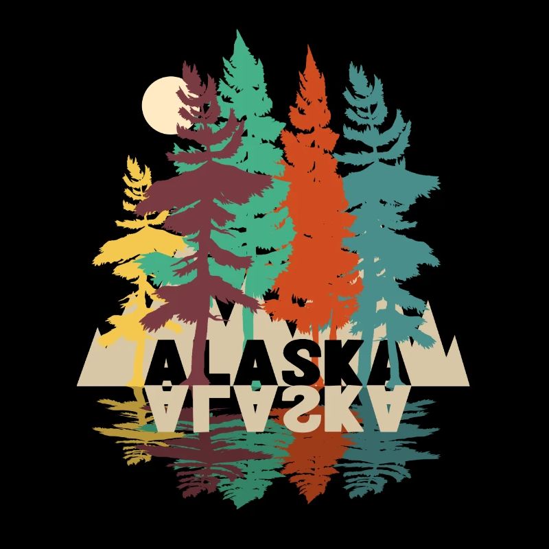 Alaska forest wild nature