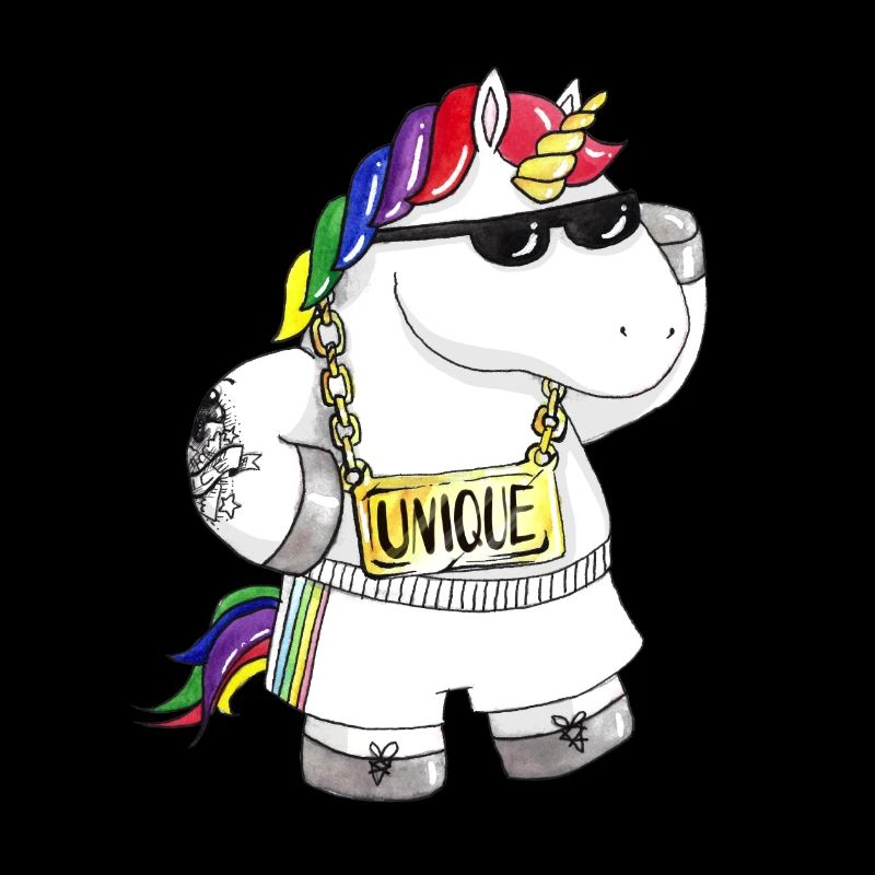 Licorne de dessin animé unique