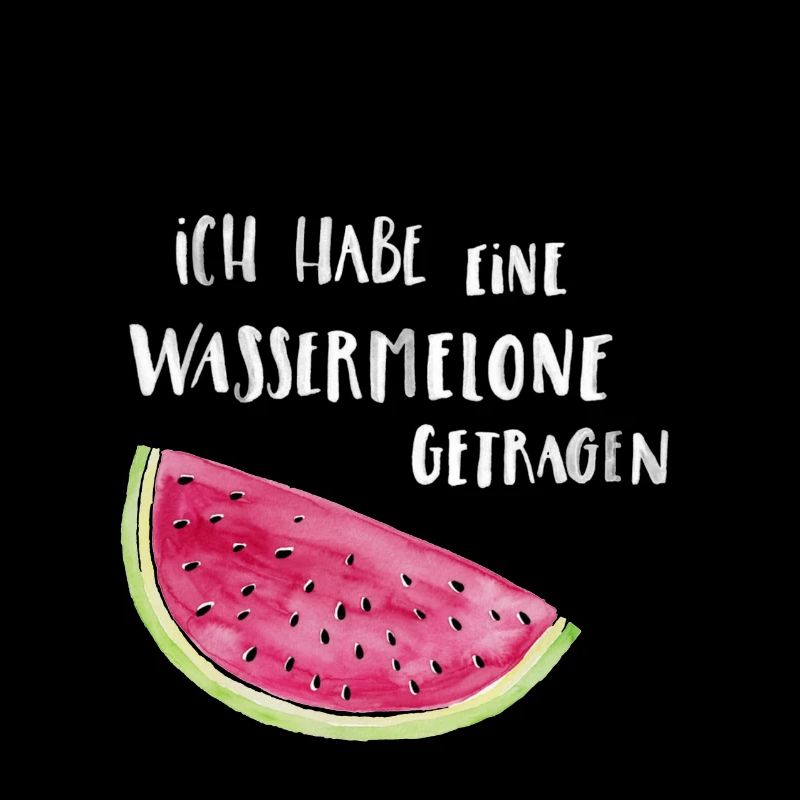 Ich habe eine Wassermelone getragen hell