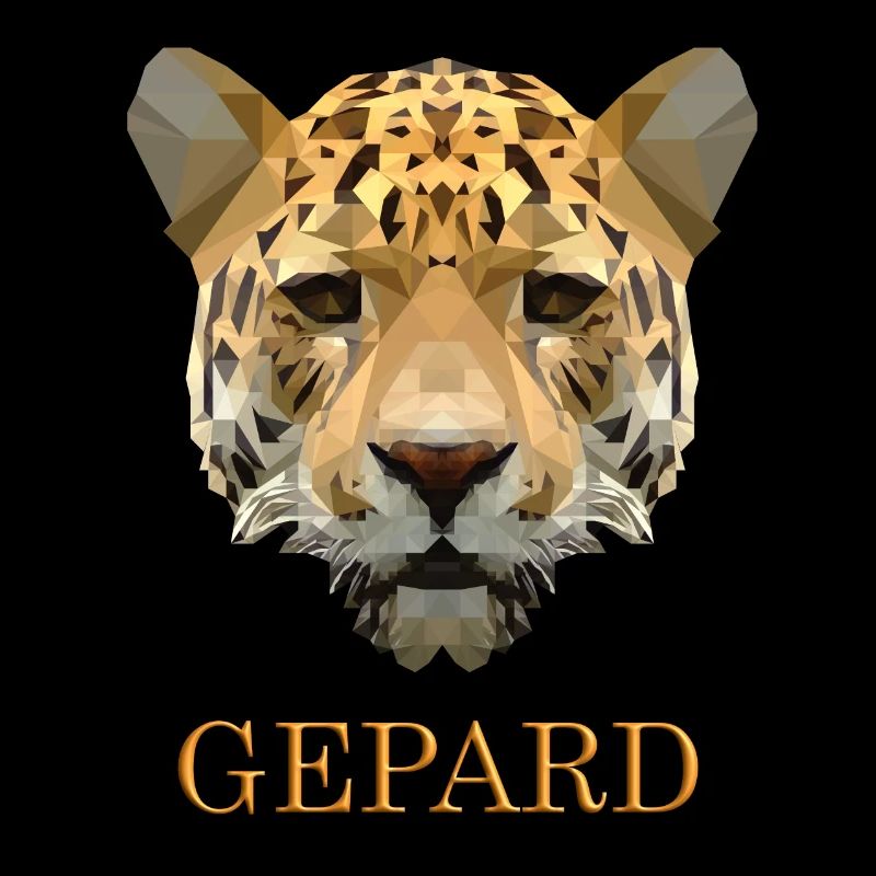 Cheetah With 3D font