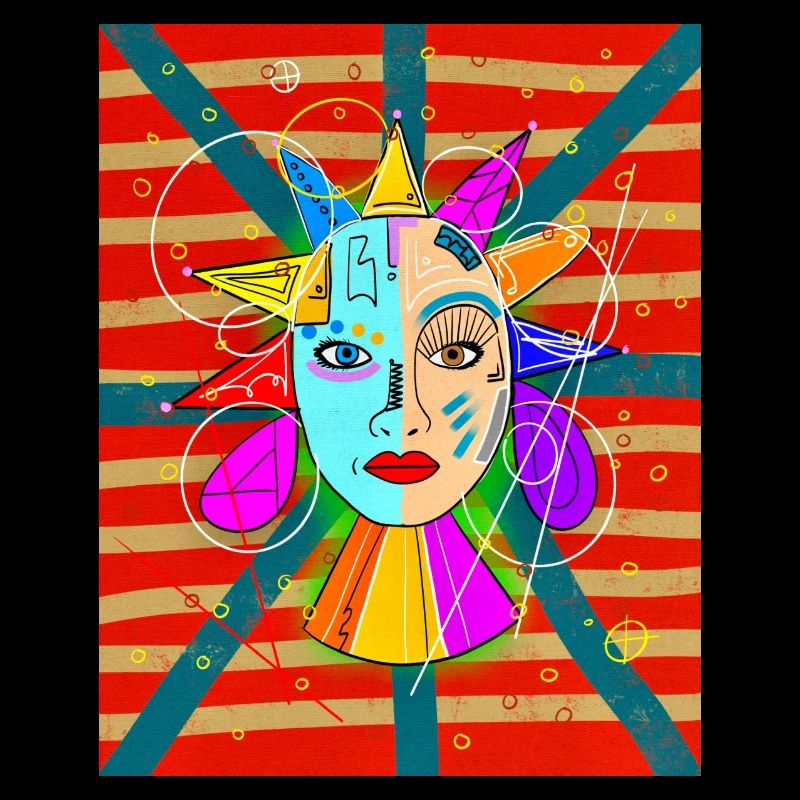 Portrait Frau Zeichnung