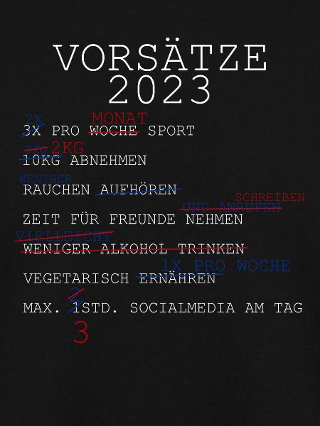 vorsätze 2023