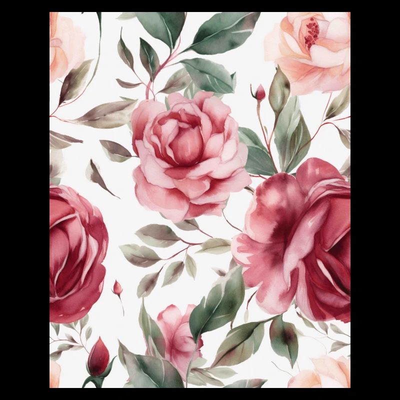 Wasserfarben Rose