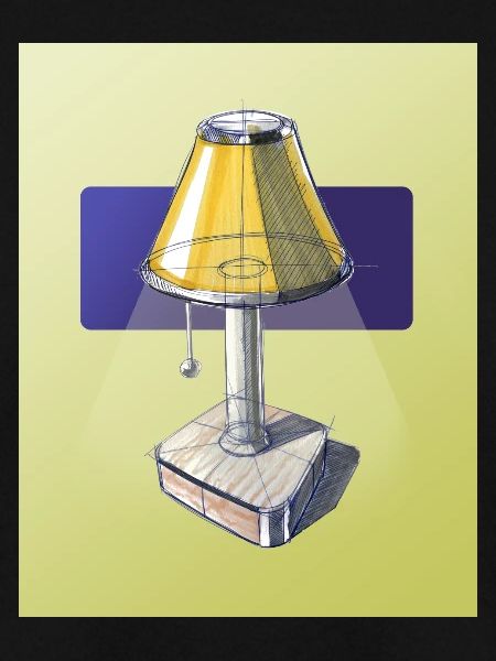 Industriedesign-Lampe