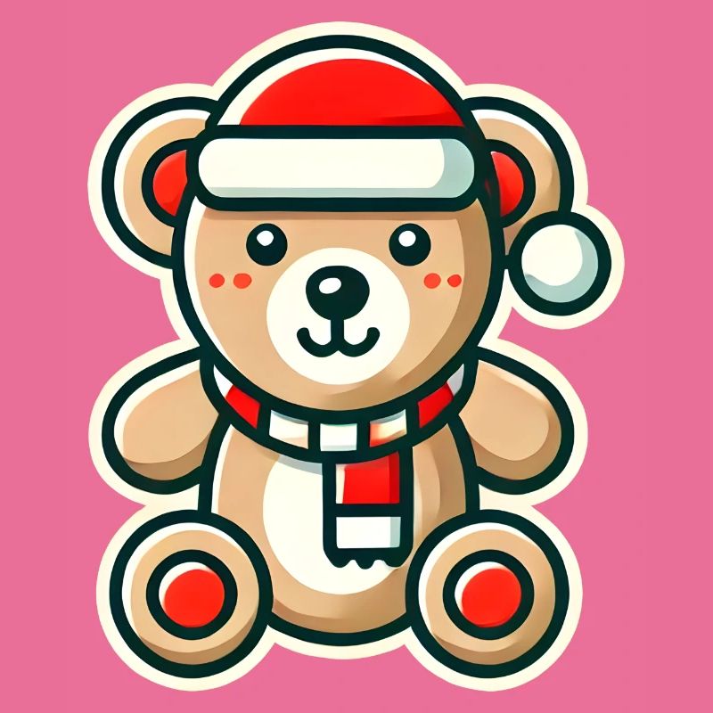 Weihnachtlicher Teddybär