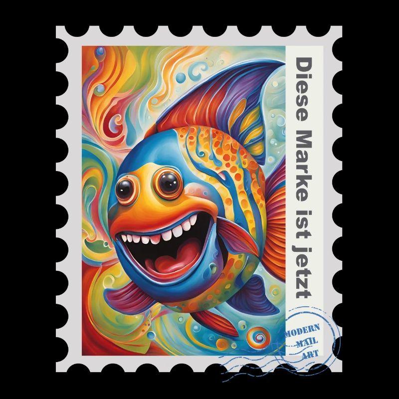 Illustration à l’aérographe « Fish 03 » DE