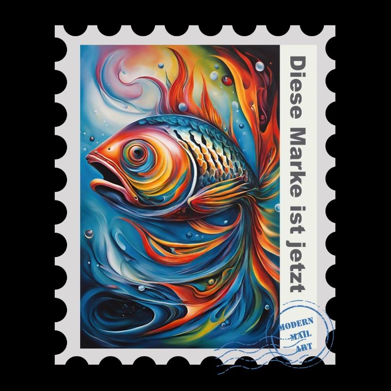 Illustration à l’aérographe « Fish 07 » DE