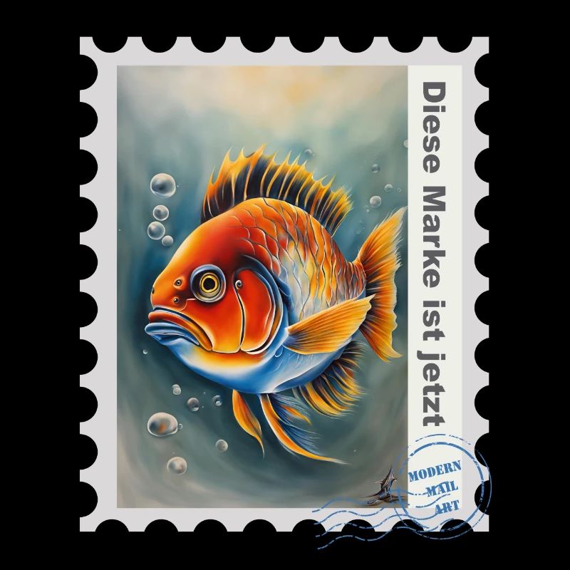 Illustration à l’aérographe « Fish 09 » DE