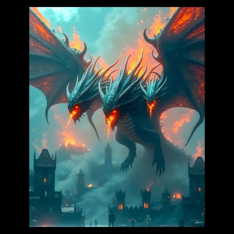Zmey Gorynych, Slavic three-headed fire-breathing