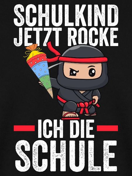 Schulkind Ninja Schulbeginn Geschenk