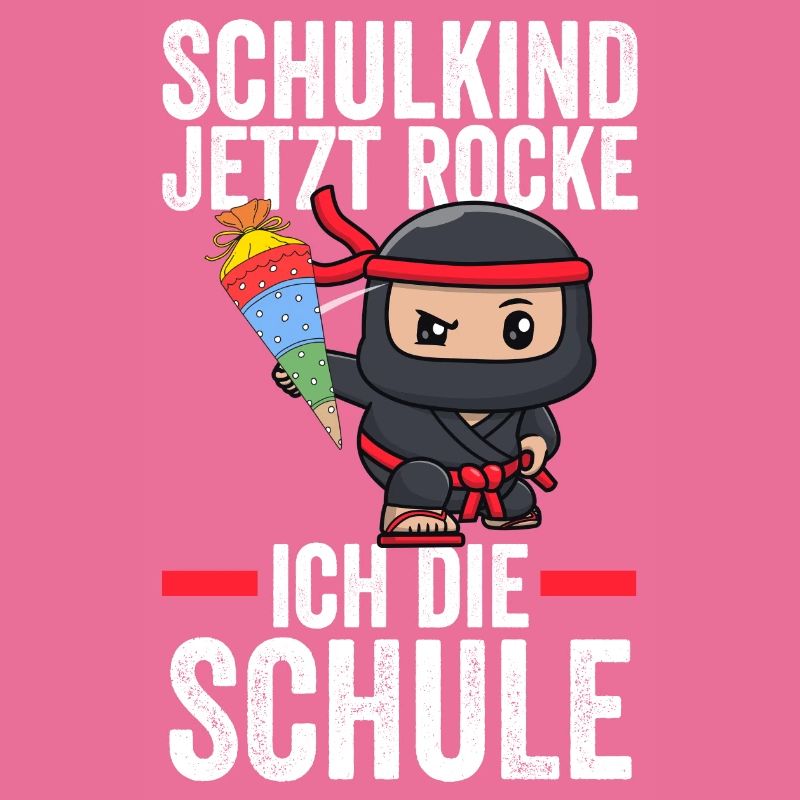 Schulkind Ninja Schulbeginn Geschenk