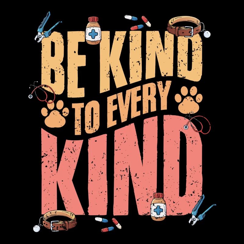 Retro Be Kind To Every Kind Animal Rights