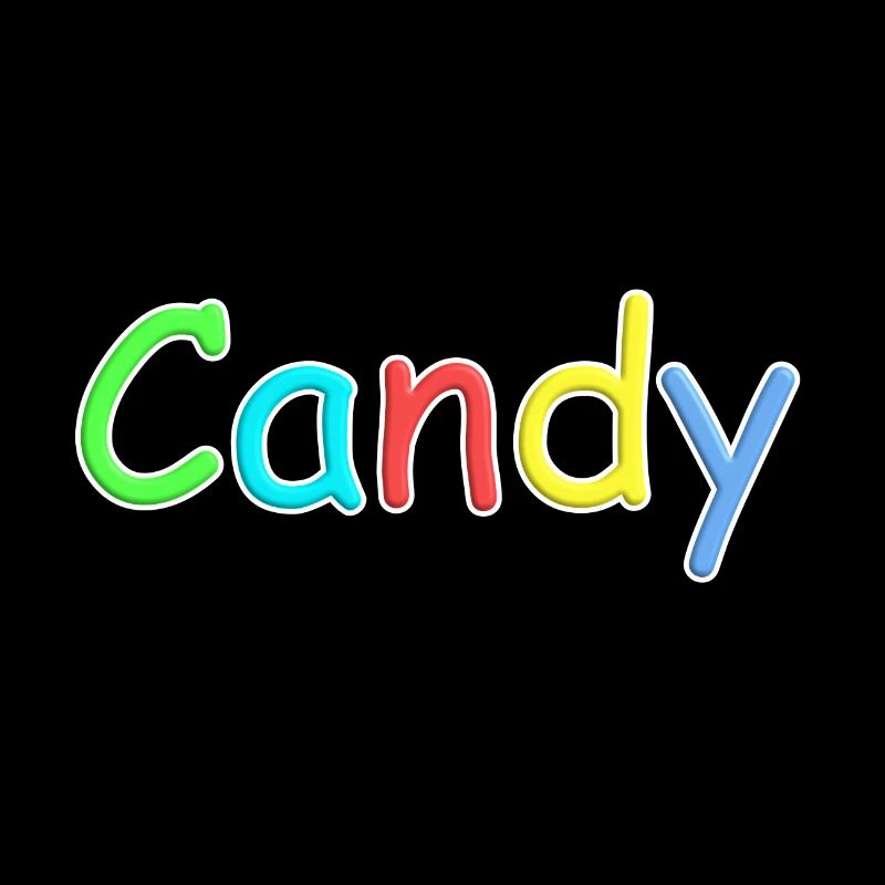 Candy Candy police en coloré