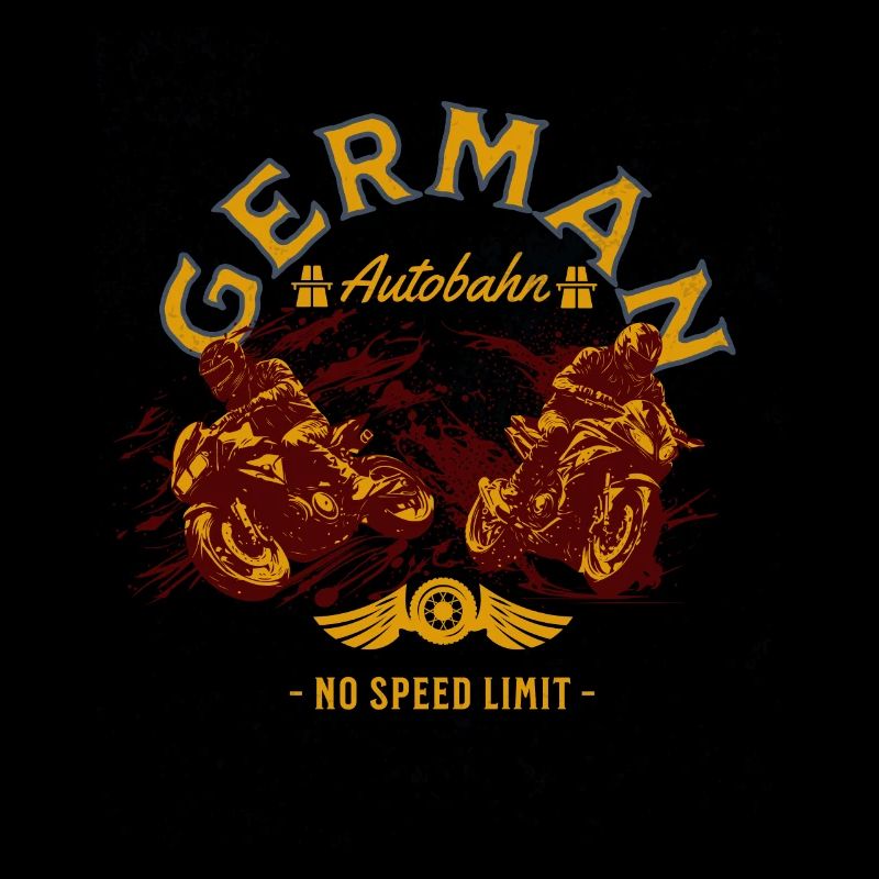 German Autobahn Motorcycle