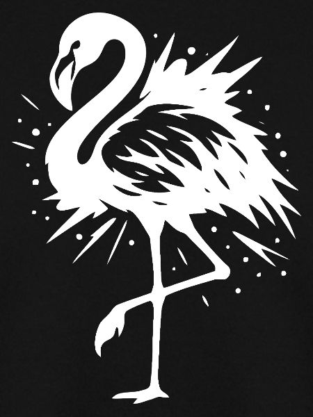 Elegante Flamingo-Silhouette